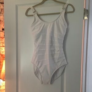 Calvin Klein Collection White One Piece Swimsuit Timeless Design
